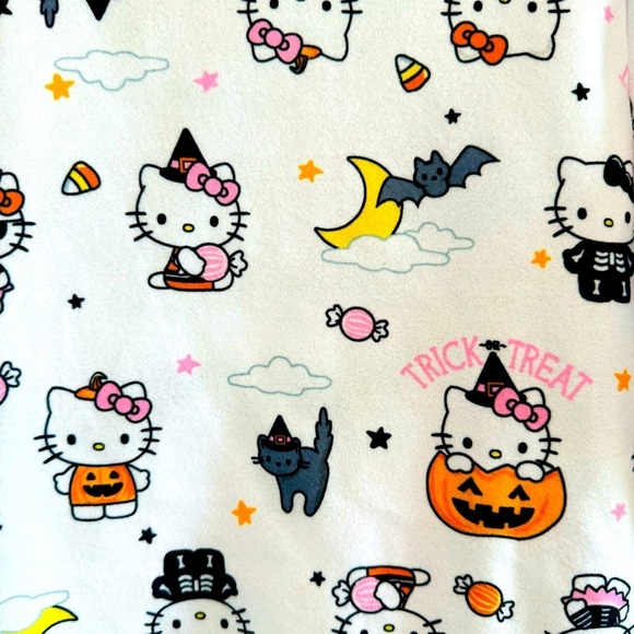 Hello Kitty Super Soft Little Girls Trick Or Treat Pajama Pants Set Size… - Picture 5 of 6